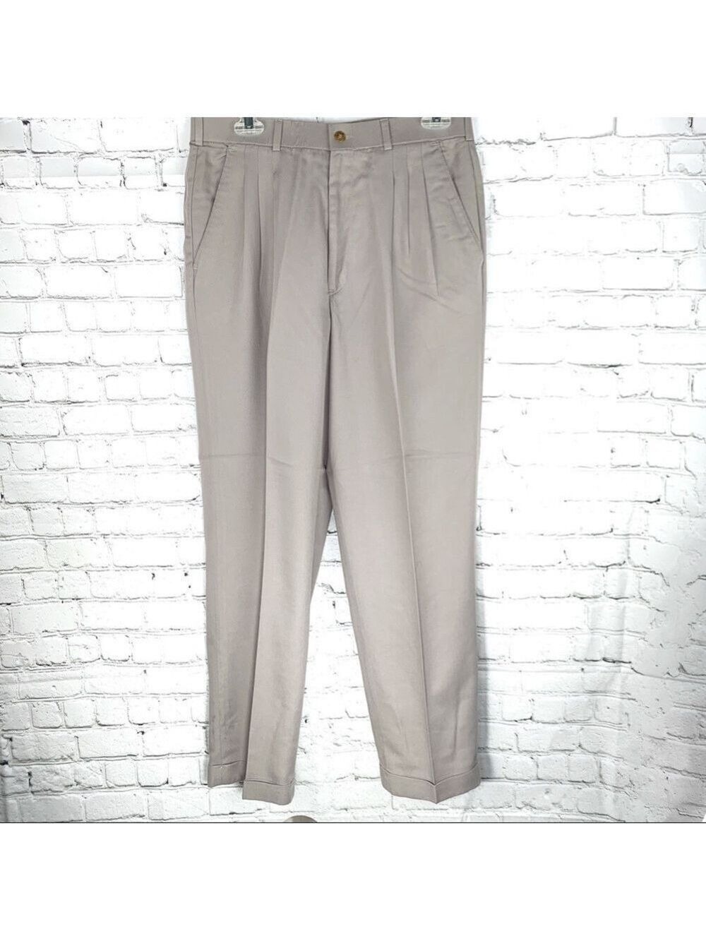 GUC-VTG Thomson New Classics Comfort Stretch Slacks Pleated Front Pants 32X31